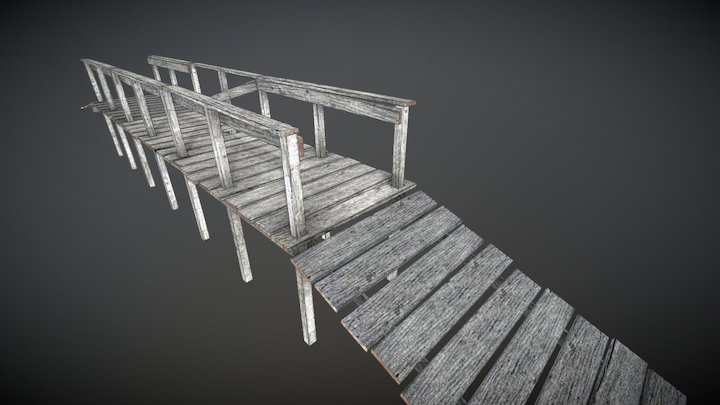 Swamp Bridge 3D Model