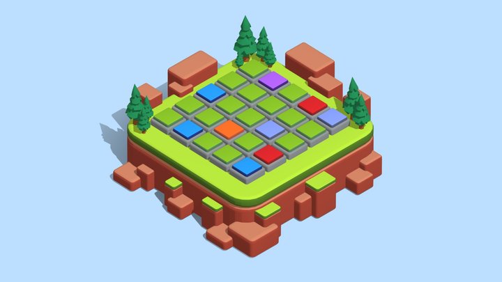 Puzzle Game Deck - Sample 3D Model