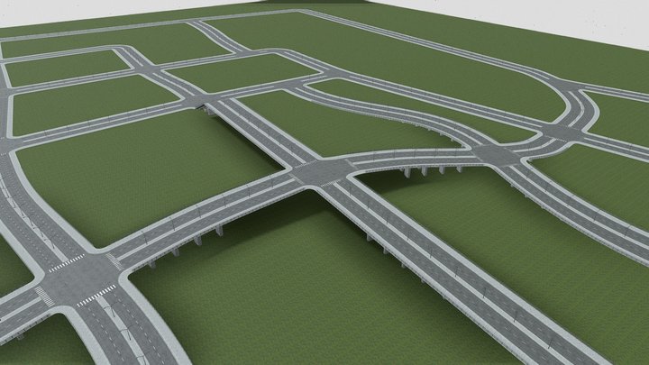 City Infrastructure Base Map – Kostenloses 3D-Modell STL