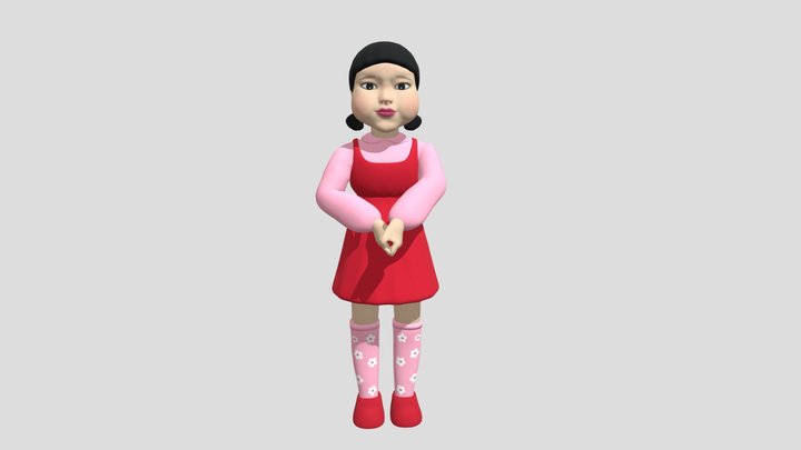 Squid Game Doll New Version 3D Model