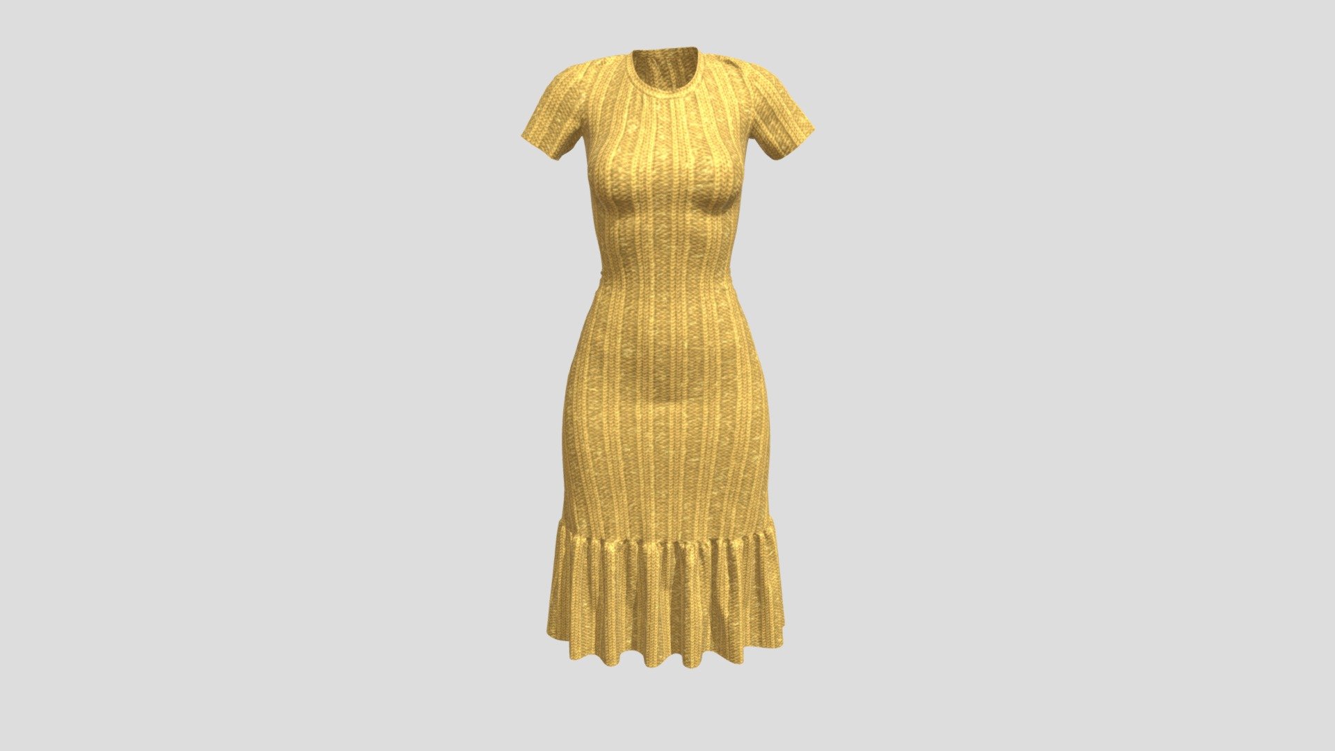 High Poly HD Fitted Knit Dress