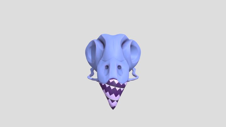 B2B2_Puech_Eléonore_CharaInt3D_SKull 3D Model