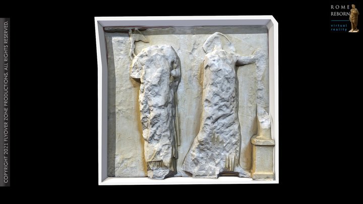 3D rendering of Metope North 25 (Parthenon)