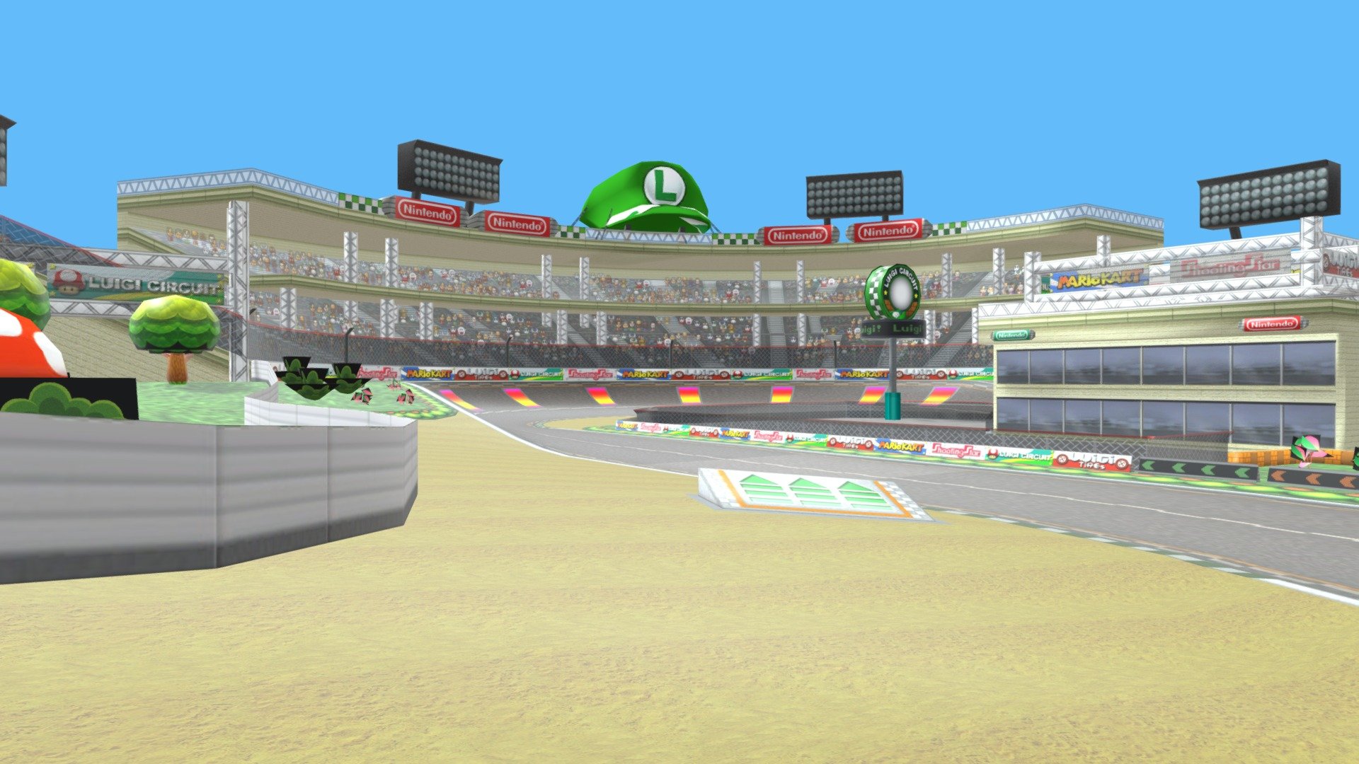 Mario Kart Wii - Luigi Circuit - Download Free 3D model by H,yoshi ...