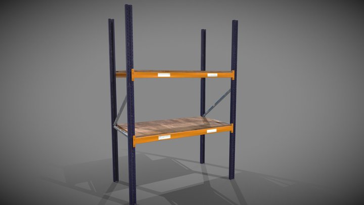 Low poly Racking 3D Model