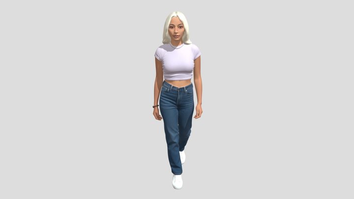 Lilac Crop Top Walk – Modèle 3D gratuit STL
