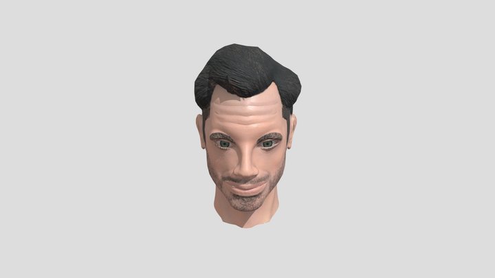 Henry Cavill Head Bust 3D Model