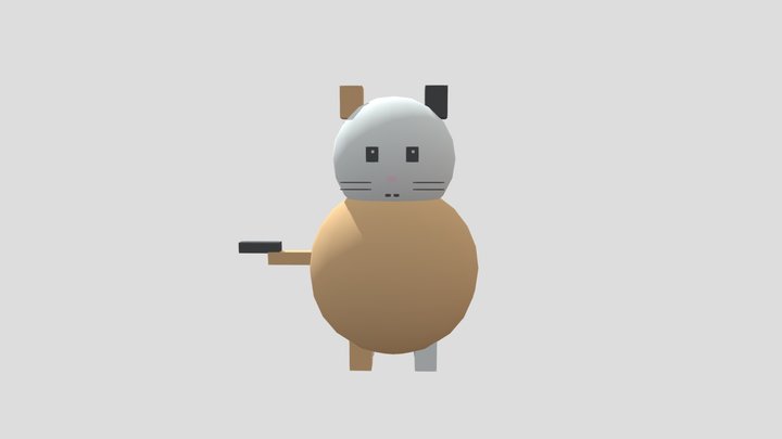 Funny weird calico cat (edited)