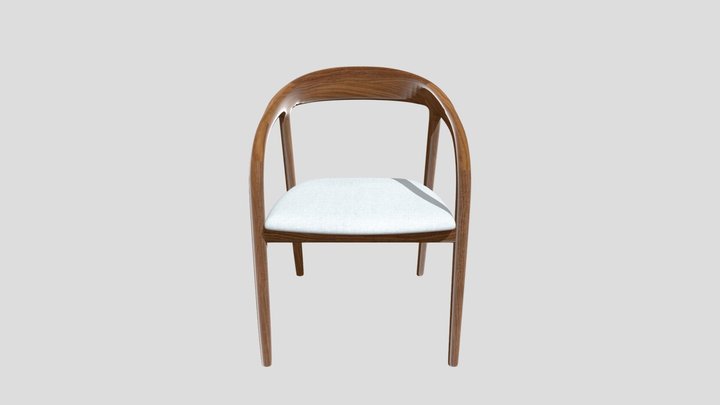 Hiro II dining chair 3D Model