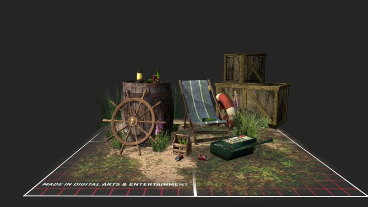 DAE 5 Finished props - By the ocean 3D Model