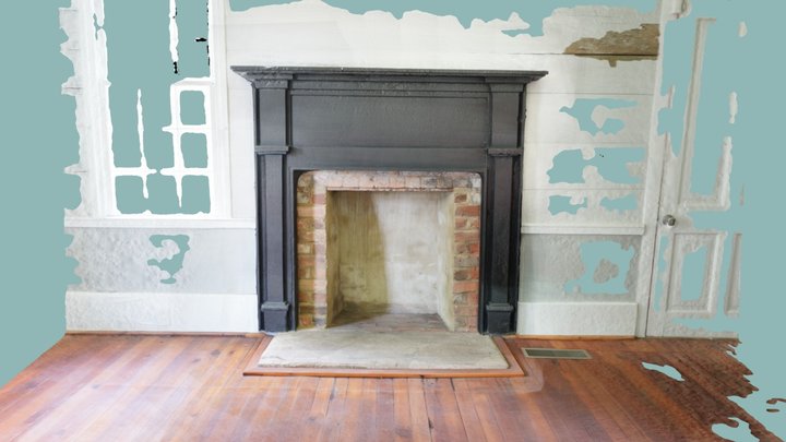 Dining Room Fireplace 3D Model