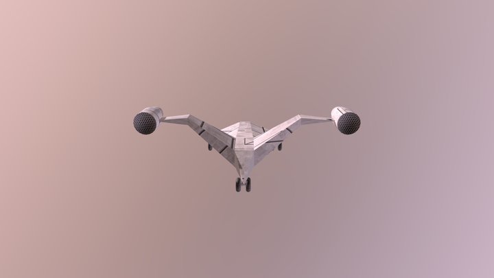 Spaceship Sketchfab2 3D Model