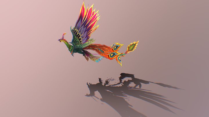Phoenix bird 3D Model