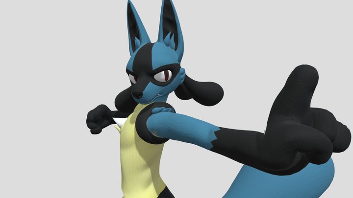 Mega Lucario Shiny - 3D model by Rashky (@rashky) [a0ee830]