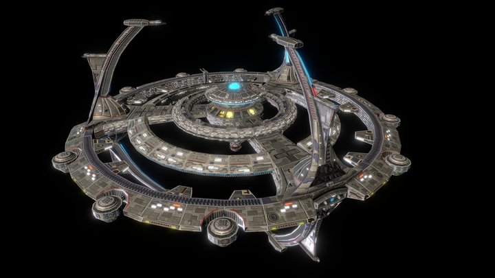 Deep Space Nine II Station Redesign 3D Model