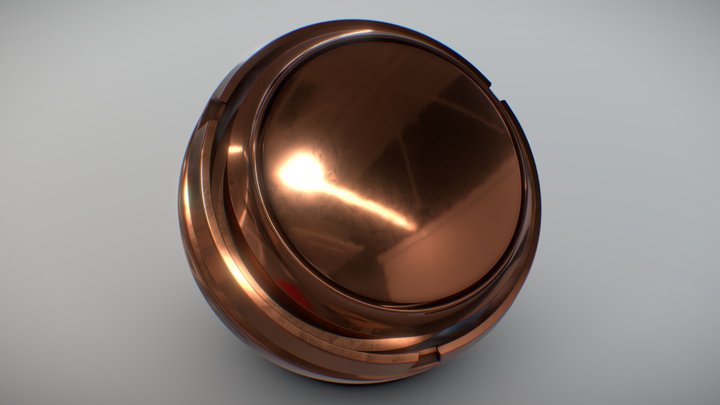 Copper (Cu) 2K 3D Model
