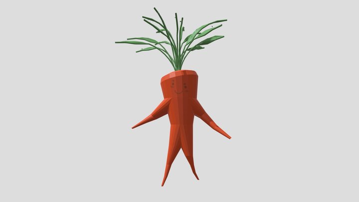 Carrot Man – Kostenloses 3D-Modell STL