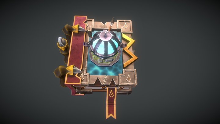 Dragon Hunting Manual Stylized (3d Book) 3D Model