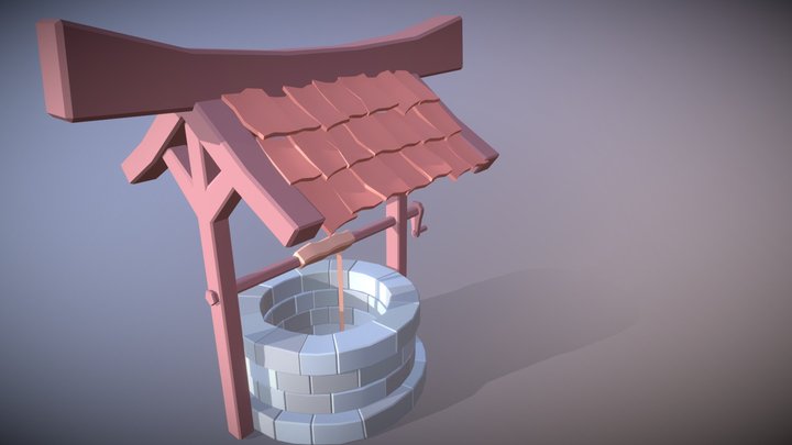 Well low poly 3D Model