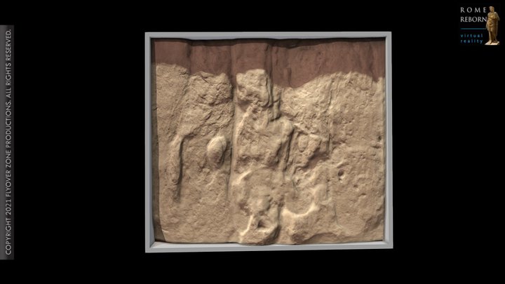3D rendering of Metope West 07 (Parthenon)