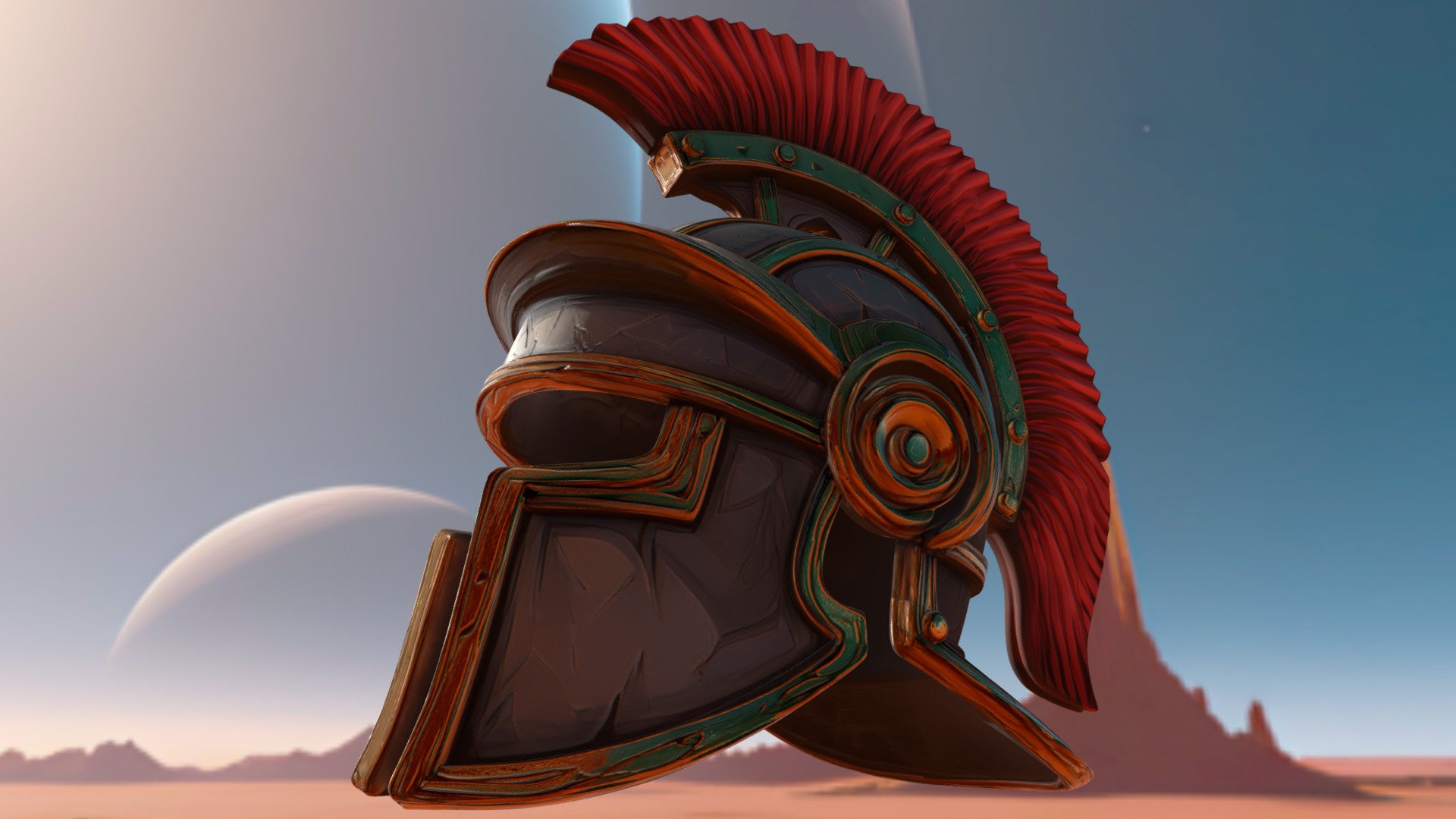 Roman Centurion Helmet - Stylized 3D Model - 3D model by ARTEL_3D ...