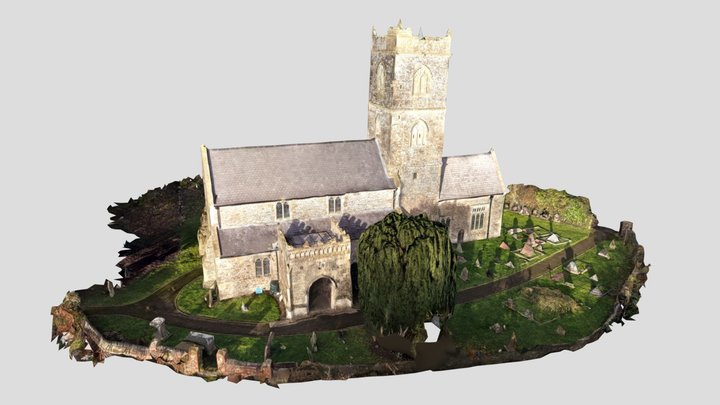 St Thomas' Church in Redwick 3D Model
