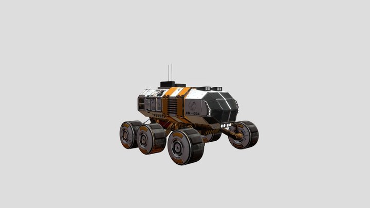 Mars Rover 3D Model