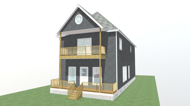 2 STORY HOUSE w/ATTIC SPACE 3D Model