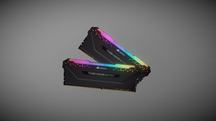 RAM Corsair Vengeance DDR4 RGB Pro 3D Model