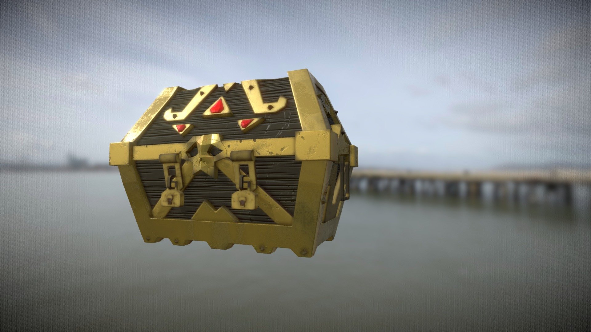 Treasure Chest Sea of Thieves Download Free 3D model by M_J (Sur