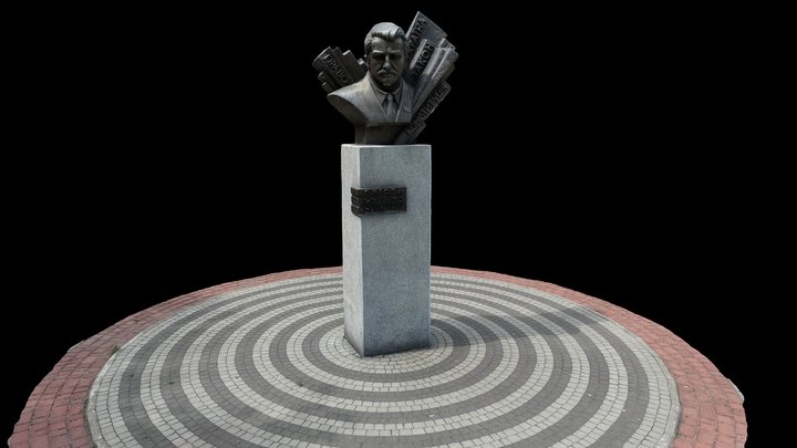 3D модель пам'ятника Сироти Михайла Дмитровича 3D Model