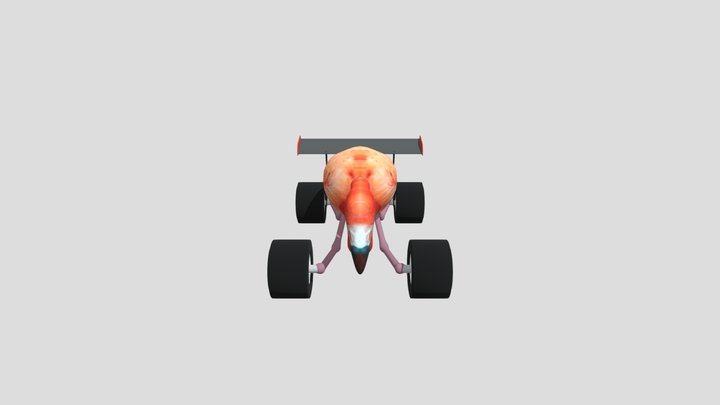 Flamingo Kart 3D Model