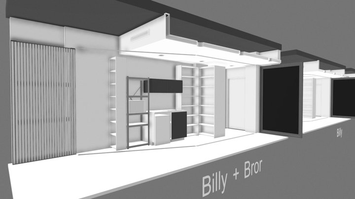shelving options 3D Model