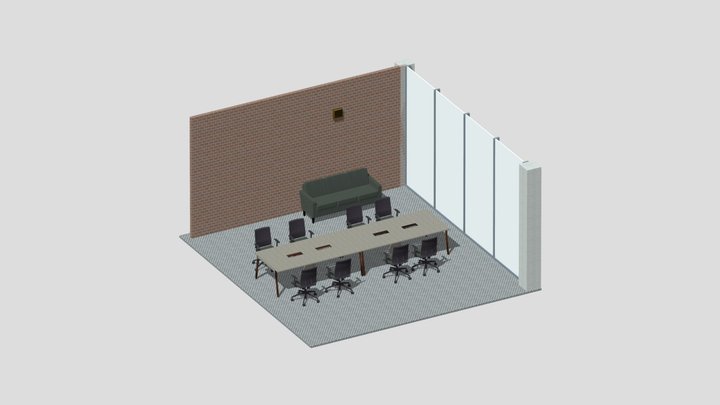 Office Design Meeting Room 3D Model