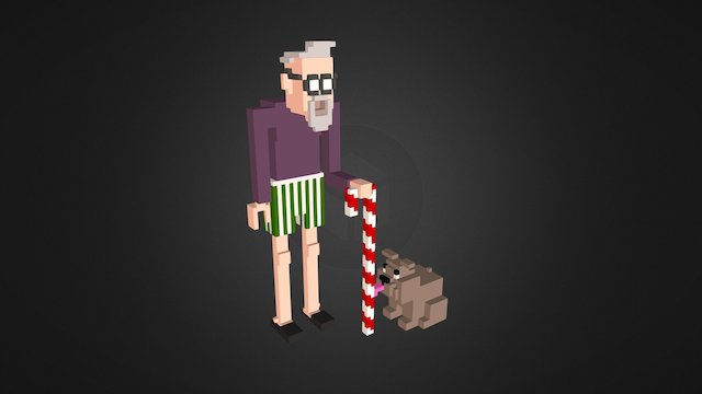 Candy cane 3D Model