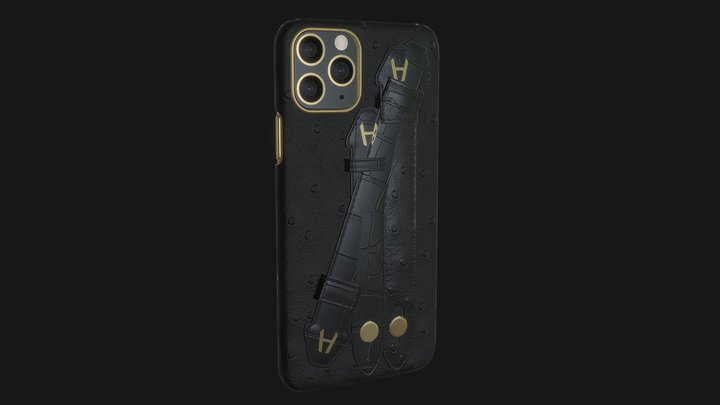 Iphone And All Straps 3D Model
