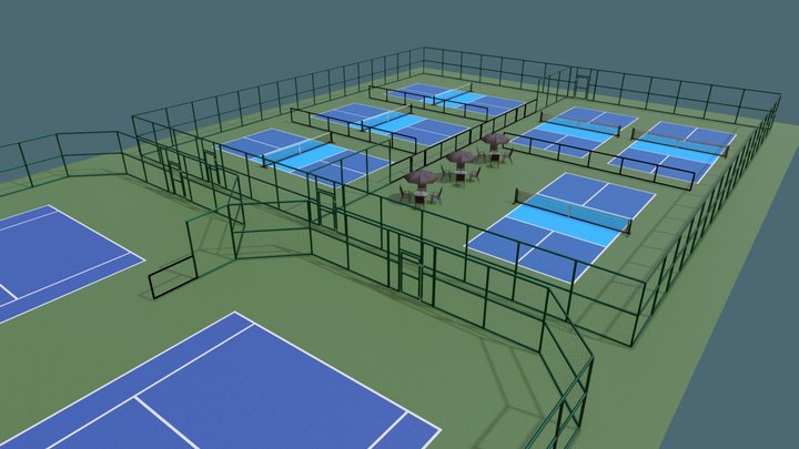 Aspen Meadows Courts 3D 3D Model