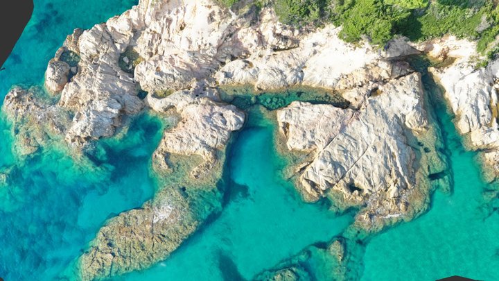 Rocky coast in Corsica near Sagone – Modelo 3D gratuito STL