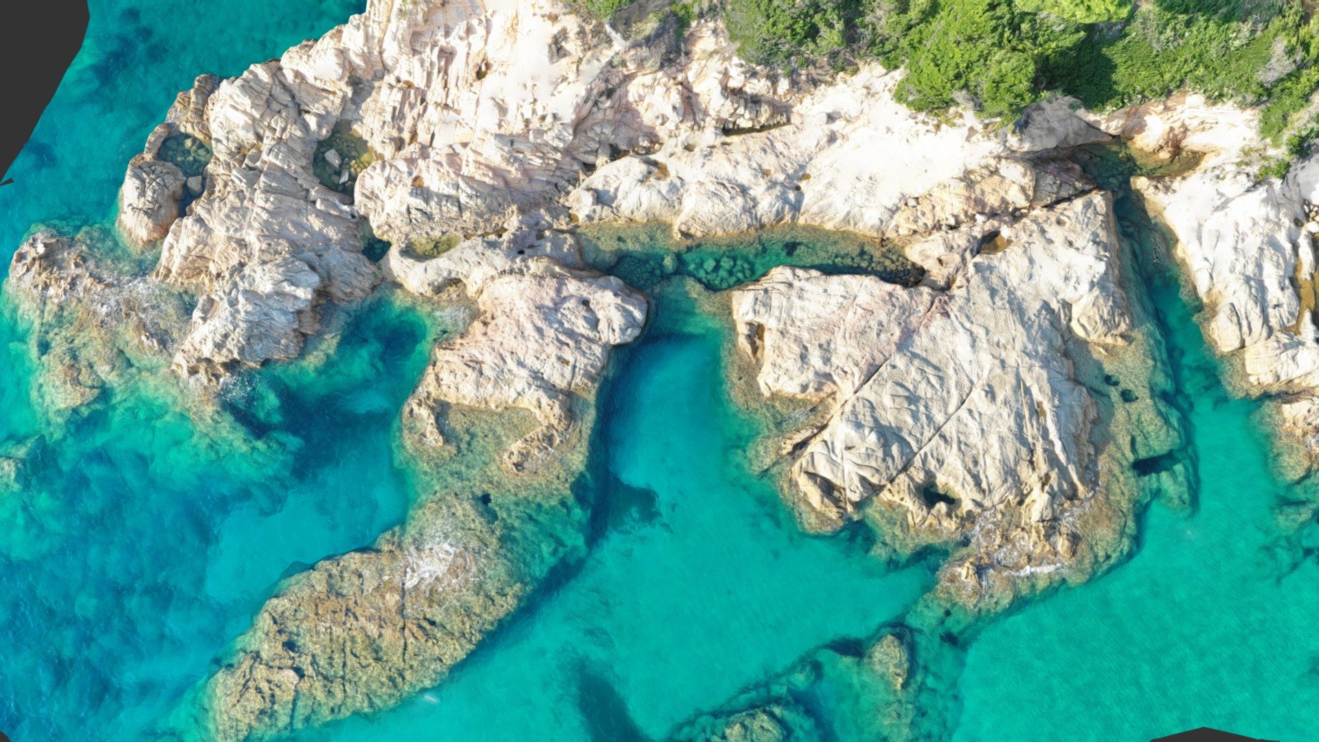 Rocky coast in Corsica near Sagone
