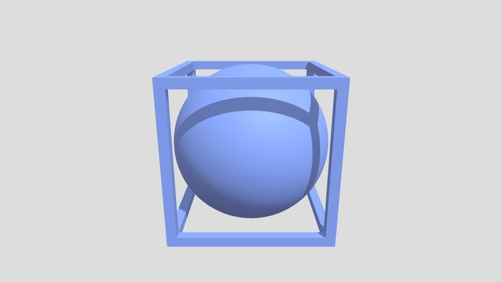 pelota en cubo 3D Model