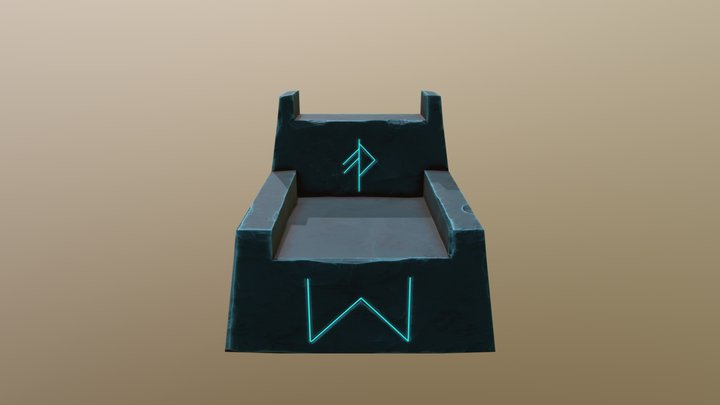Stylised_Throne 3D Model