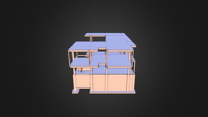 Residencia Ruiz Estructura 3D Model