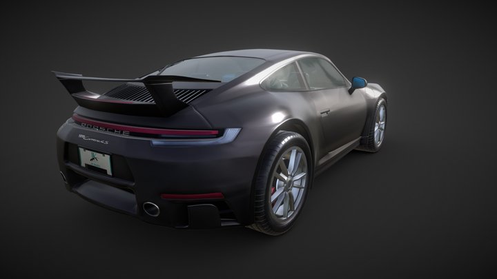 Porsche 911 C4S 2020 Aerokit 3D Model