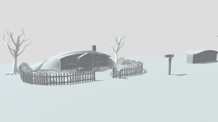 Blocking Hobbit Village 3D Model