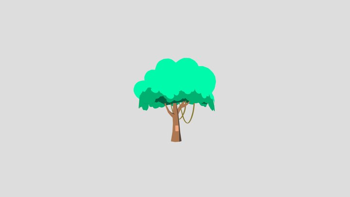 LowPoly_Flat_Shaded_Tree_Test 3D Model