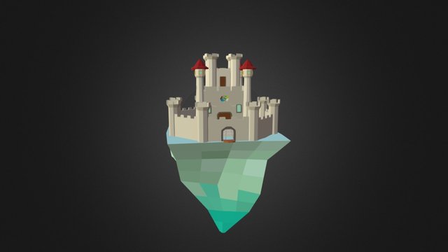 Castle Island 3D Model