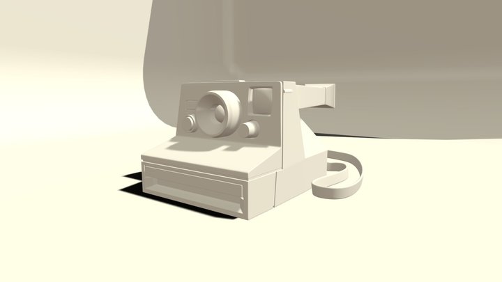 High Poly Polaroid Land Camera 1000 3D Model