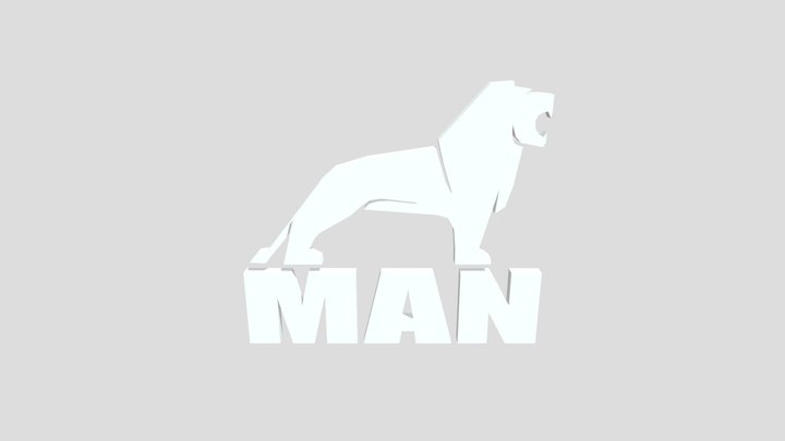 MAN Truck & Bus AG Lion Logo 3D Model