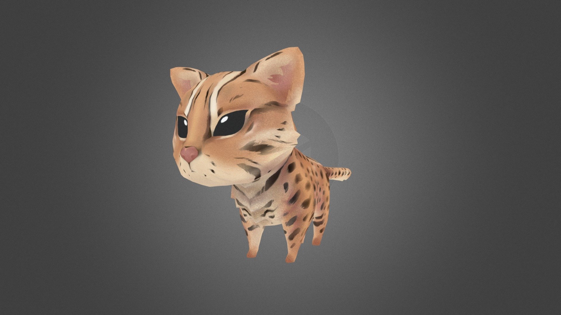 Zetsumetsu Kigu-dan RESCUTE No.15 Shi Hu Leopard Cat 1/7