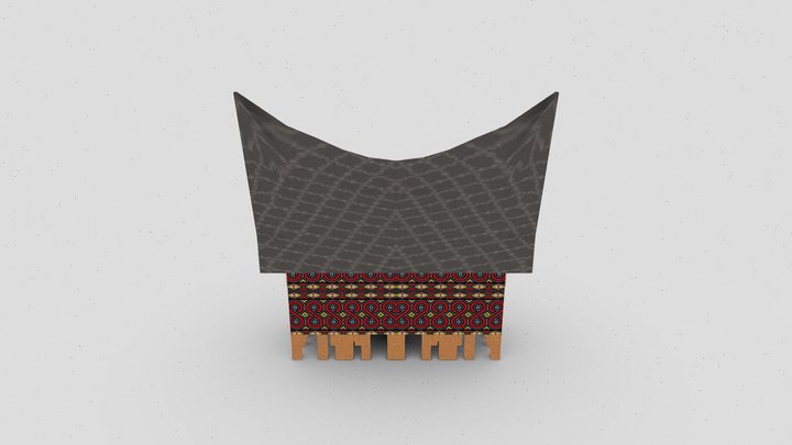 Rumah Adat Tongkonan - Sulawesi Selatan 3D Model